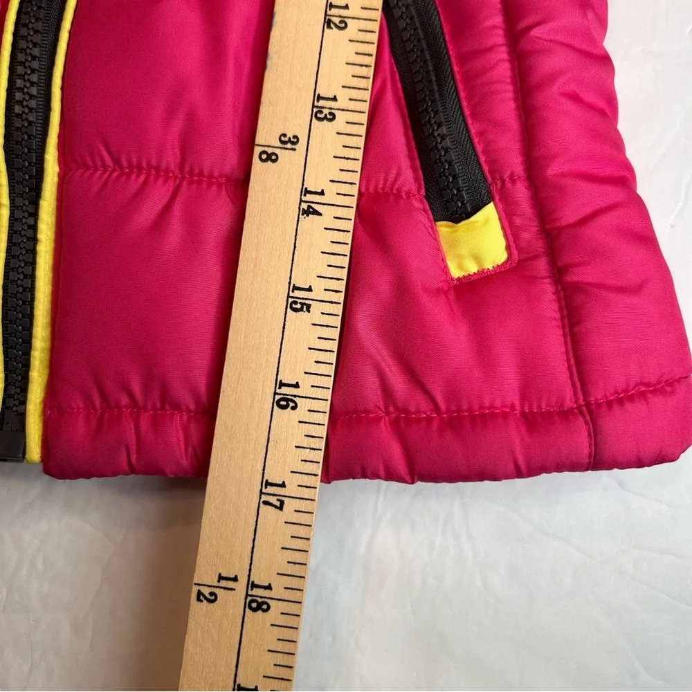 London Fog Girl’s Kids Red Puffer Hoodie Jacket Size 4